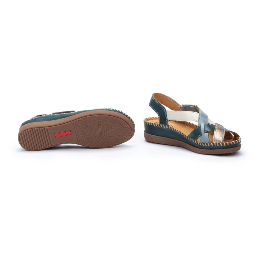 Women's Pikolinos CADAQUES Wedge Sandals Multicolor | NZ CQ1A395